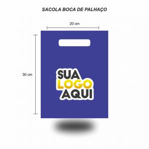 Sacolas Personalizadas com o seu Logo  20x30 cm Escolha a cor de Impressão   Um Lado de Impressão