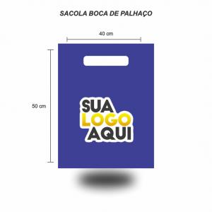 Sacolas Personalizadas com o seu Logo  40x50 cm Escolha a cor de Impressão   Um Lado de Impressão